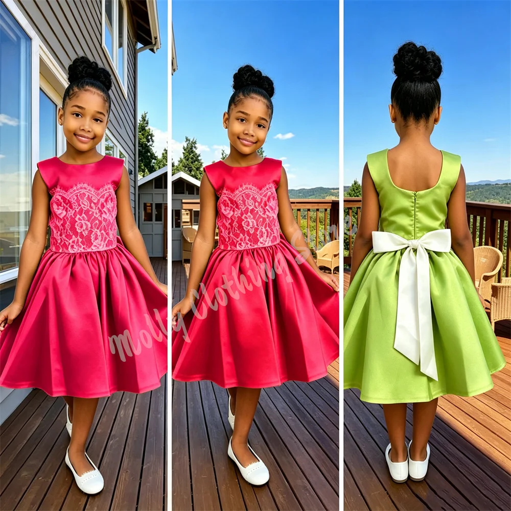 Cute White Lace Kids Girl Birthday Party Dresses Customized Backless Bow Princess's Activity Wedding Dresses for Prom
Cute White Lace Kids Girl Birthday Party Dresses Customized Backless Bow Princess's Activity Wedding Dresses for Prom