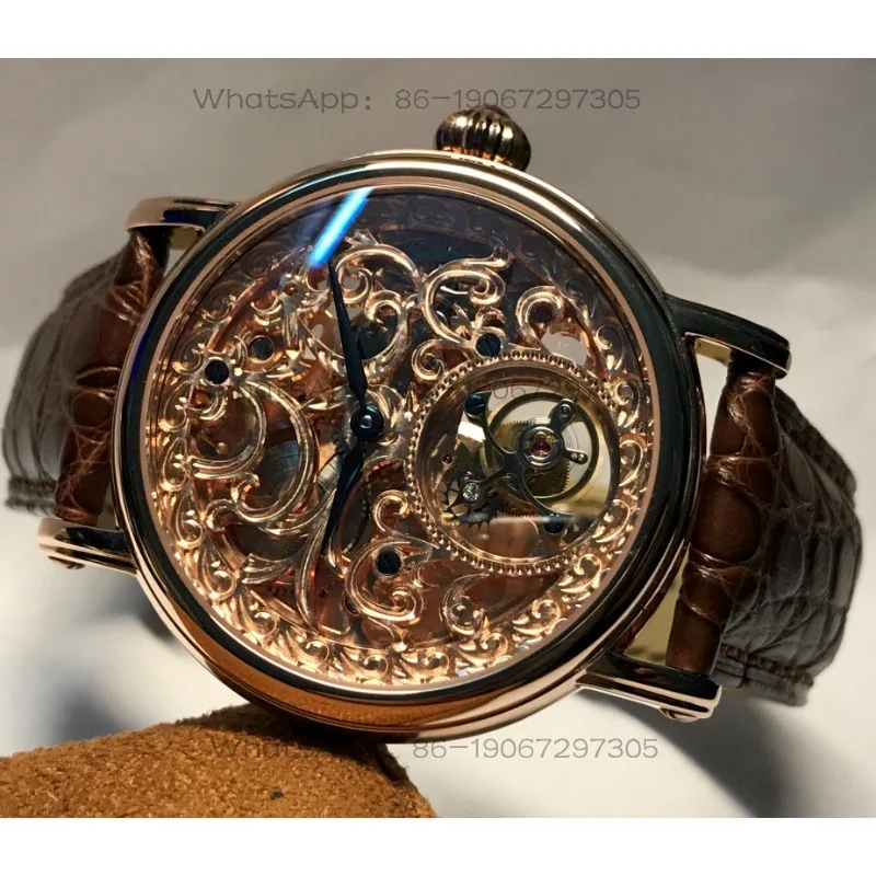 Da Qin Wang Jian Tianjin tourbillon movement 8000K watch. Ragged tourbillon watch crocodile leather watch
Da Qin Wang Jian Tianjin tourbillon movement 8000K watch. Ragged tourbillon watch crocodile leather watch