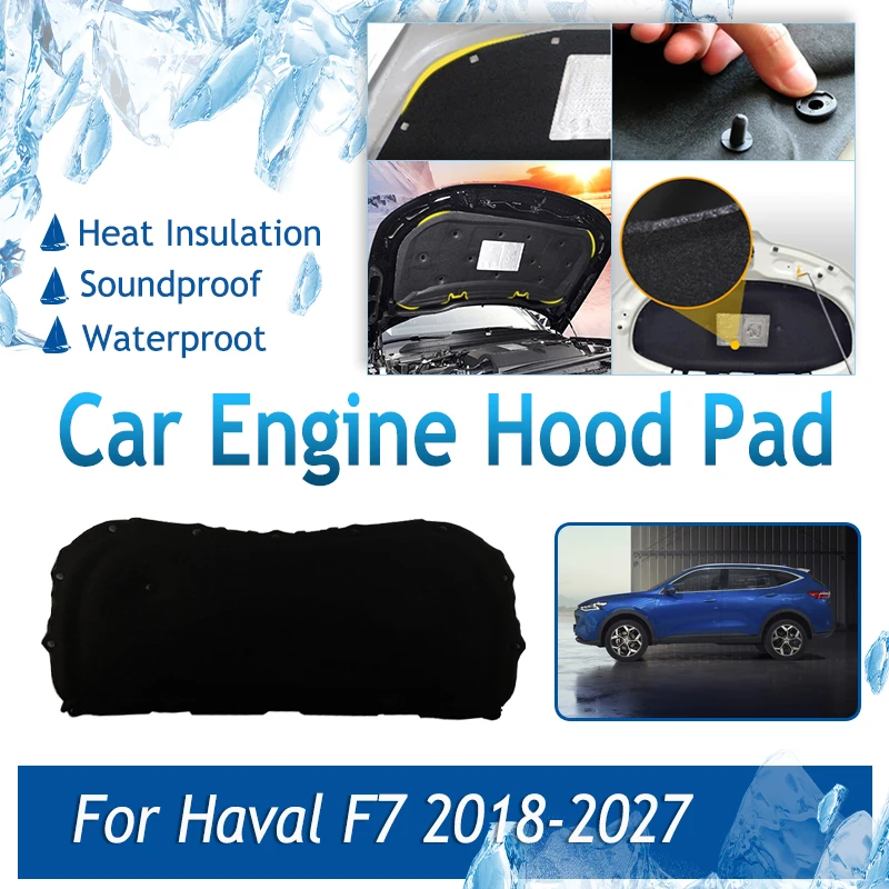 Car Engine Hood Pad For Great Wall Haval F7 2018-2027 Soundproof Engine Sound Insulation Covers Heat Shield Mat Auto Accessories
Car Engine Hood Pad For Great Wall Haval F7 2018-2027 Soundproof Engine Sound Insulation Covers Heat Shield Mat Auto Accessories
