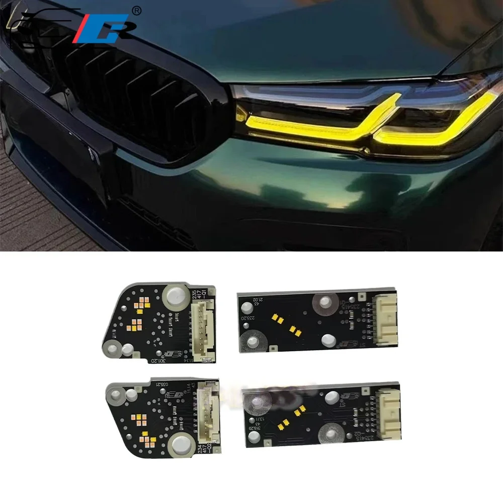 New Daytime Running Light LED Board For BMW 5 Series G30 G31 F90 M5 LCI 530i 2021-2023 Yellow Blue Red Daylight DRL Module Chips
New Daytime Running Light LED Board For BMW 5 Series G30 G31 F90 M5 LCI 530i 2021-2023 Yellow Blue Red Daylight DRL Module Chips
