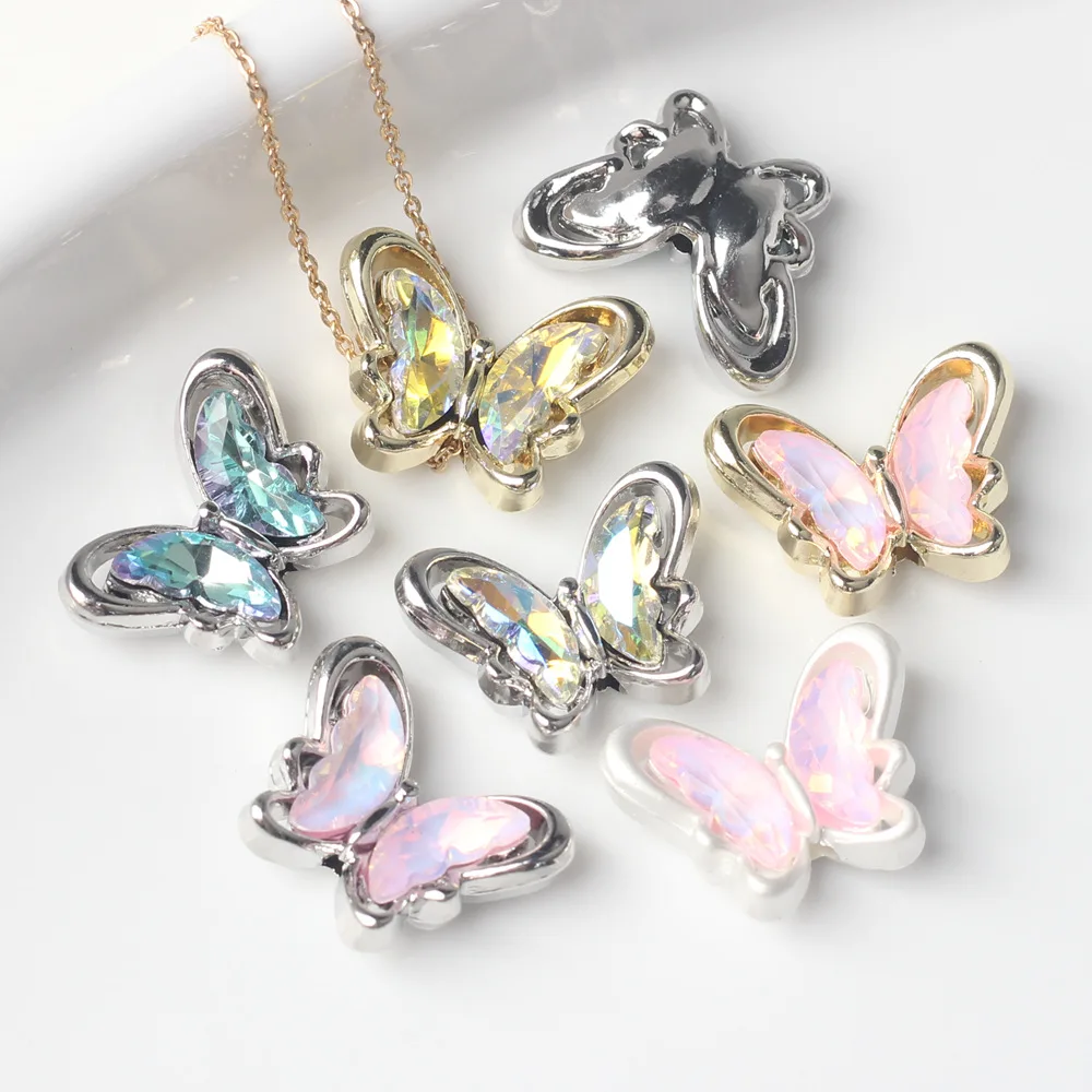 10pcs/lot Simple Alloy White Rhinestone Butterfly Charms DIY Jewelry Necklace Earrings Accessories
10pcs/lot Simple Alloy White Rhinestone Butterfly Charms DIY Jewelry Necklace Earrings Accessories