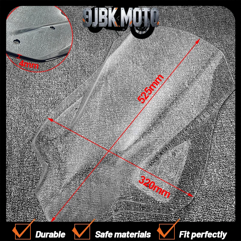 For Honda CB500X 2016 2017 2018 2019 2020 Motorcycle Windscreen Windshield Deflector Protector Motorcycle Wind Screen CB 500 X