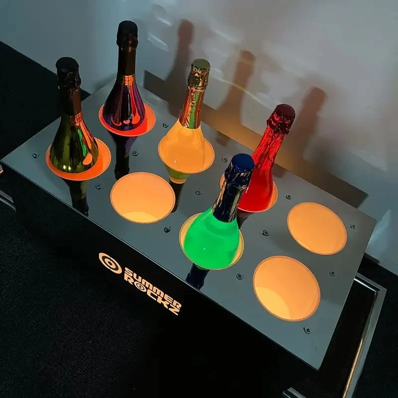 OEM custom size 8 10 bottles acrylic bottle presenter LED bottle service tray VIP display stand ice bucket for party bar lounge
OEM custom size 8 10 bottles acrylic bottle presenter LED bottle service tray VIP display stand ice bucket for party bar lounge