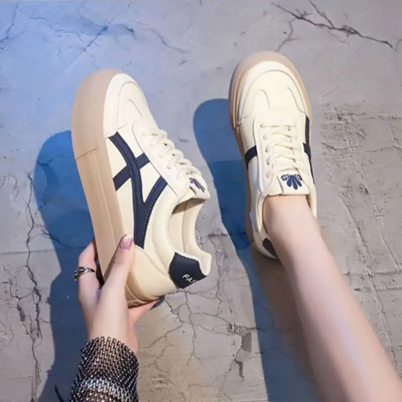 Women's Thick Bottom Student Dequn Shoes Casual Low Top Canvas Sneakers Flat Bottom Sporty Board Shoes Rubber Outsole
Women's Thick Bottom Student Dequn Shoes Casual Low Top Canvas Sneakers Flat Bottom Sporty Board Shoes Rubber Outsole