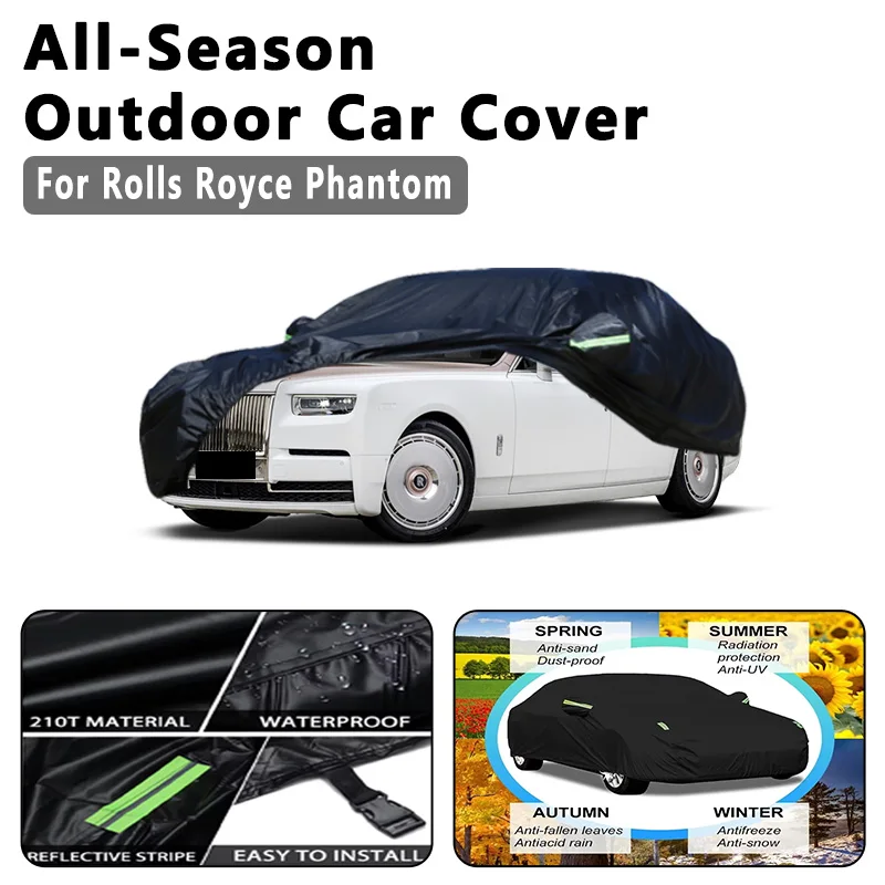 All-Season Car Cover for Rolls Royce Phantom- Outdoor Full Protection, Waterproof Dustproof Sunproof Auto Exterior Accessories
All-Season Car Cover for Rolls Royce Phantom- Outdoor Full Protection, Waterproof Dustproof Sunproof Auto Exterior Accessories