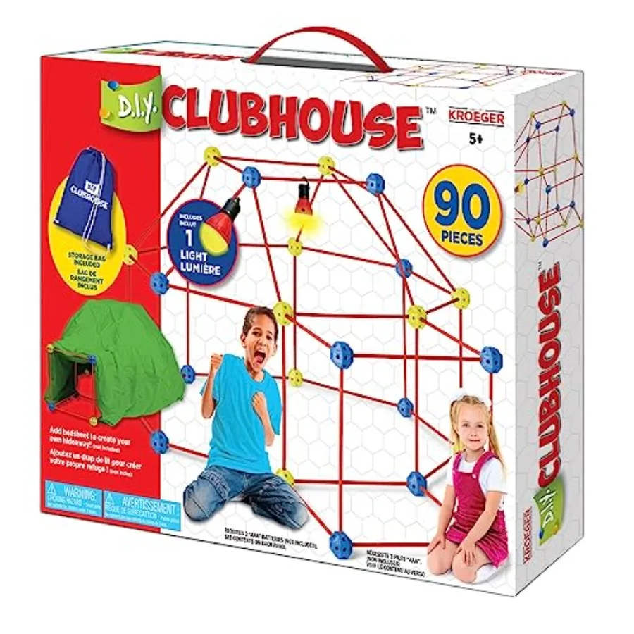 Fort Building Kit for 90 Pieces Educational Learning Toy and Creative Fort Toy for 5 Years and up STEM Building Toys DIY Castle
Fort Building Kit for 90 Pieces Educational Learning Toy and Creative Fort Toy for 5 Years and up STEM Building Toys DIY Castle