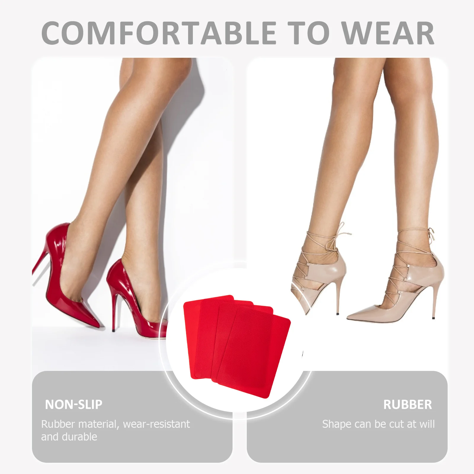 4Pcs Non-Slip Shoe Pads Self Adhesive Sole Protectors Noise Reduction Anti-Skid Stickers for Men Women High Heels Boots 
4Pcs Non-Slip Shoe Pads Self Adhesive Sole Protectors Noise Reduction Anti-Skid Stickers for Men Women High Heels Boots