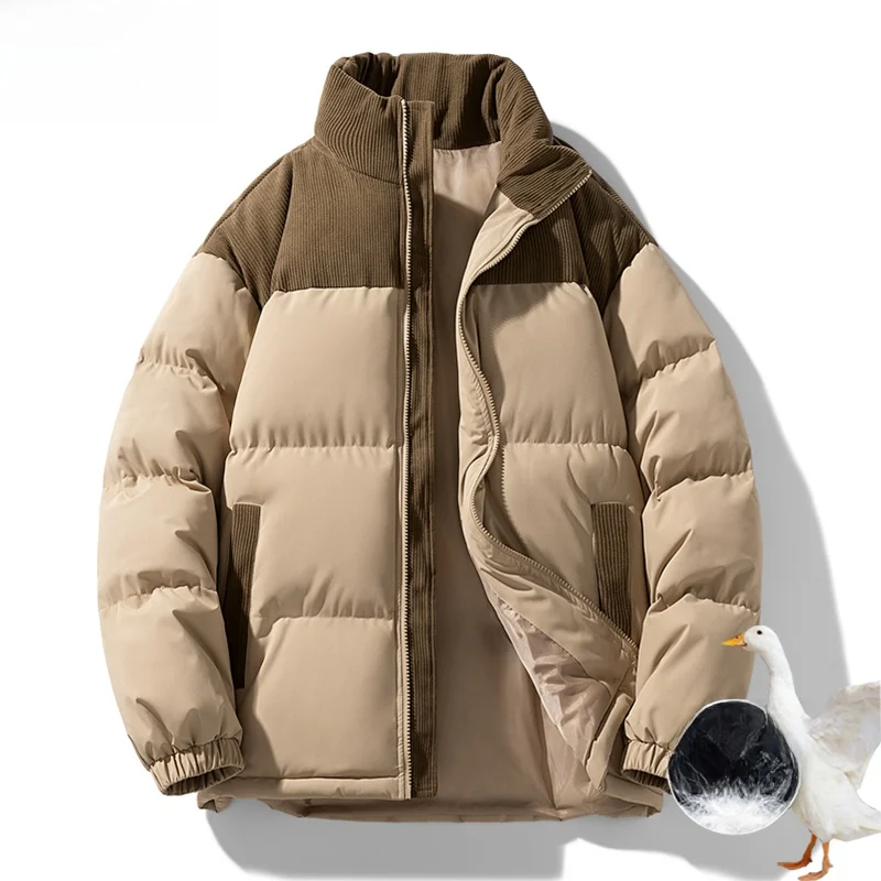 Men's Fce Lined Stand Collar Corduroy Jaet Warmth Faionable Thiened Cotton Padded Coat Autumn Winter Windproof
Men's Fce Lined Stand Collar Corduroy Jaet Warmth Faionable Thiened Cotton Padded Coat Autumn Winter Windproof