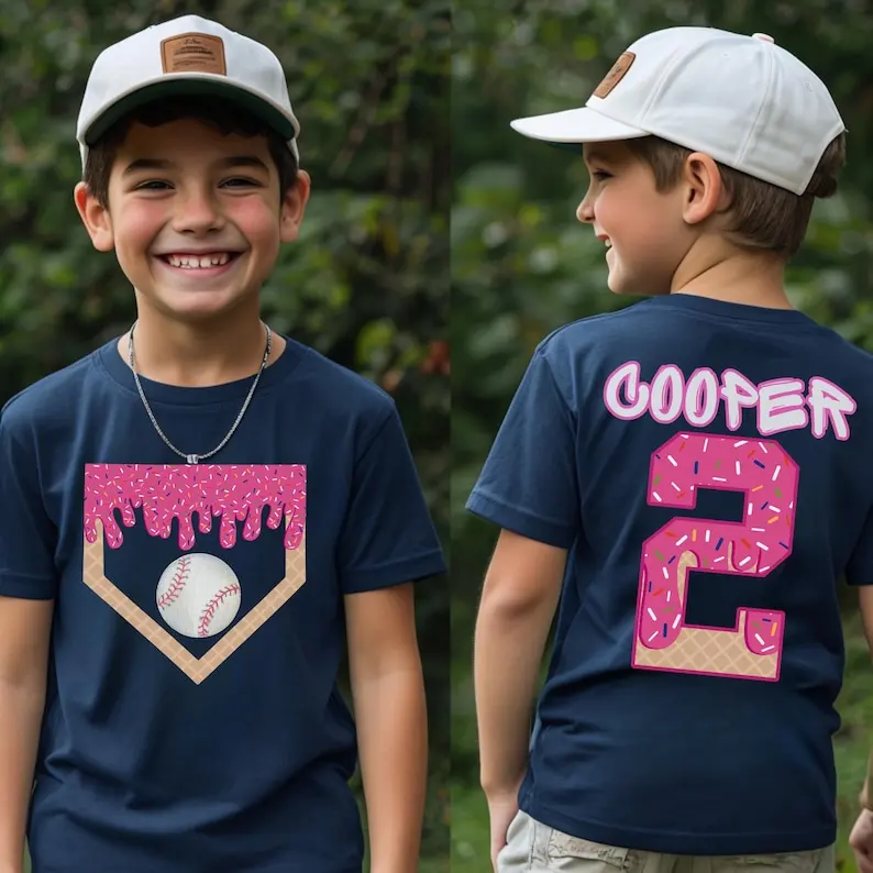Personalized Boy Baseball Drip Shirt, Custom Baseball Shirt Kid, Ice Cream Drip Tee, Bulk Team Gift, Youth Birthday Gift
Personalized Boy Baseball Drip Shirt, Custom Baseball Shirt Kid, Ice Cream Drip Tee, Bulk Team Gift, Youth Birthday Gift