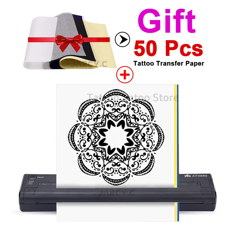 Mini Wireless Thermal Tattoo Printer Machine Tattoo Stencil Transfer Machine Drawing Copier Paper Supply for Tattoo Accessories
Mini Wireless Thermal Tattoo Printer Machine Tattoo Stencil Transfer Machine Drawing Copier Paper Supply for Tattoo Accessories