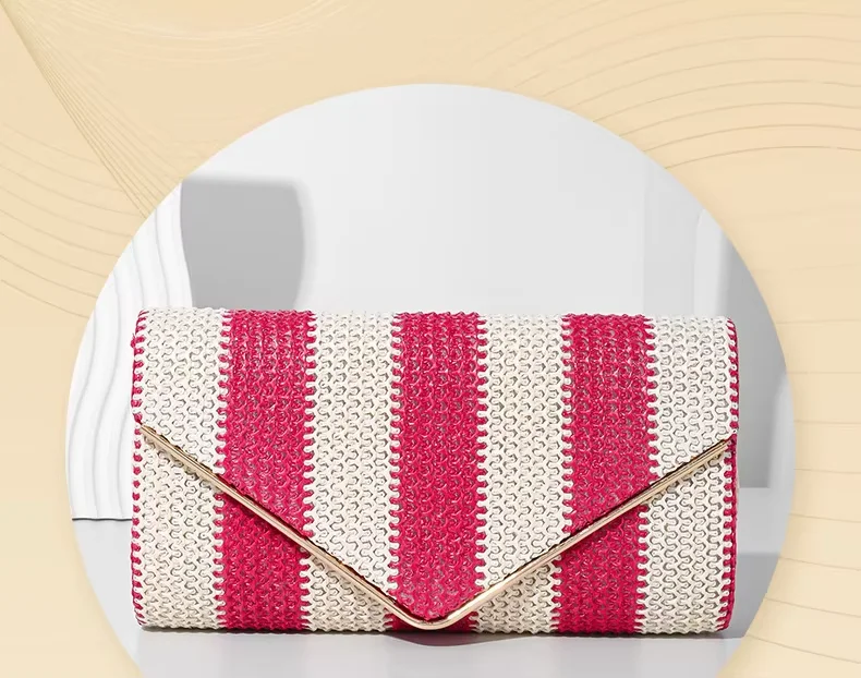 New style patchwork envelope bag, color-blocked woven clutch bag, evening bag, chain shoulder crossbody bag
New style patchwork envelope bag, color-blocked woven clutch bag, evening bag, chain shoulder crossbody bag