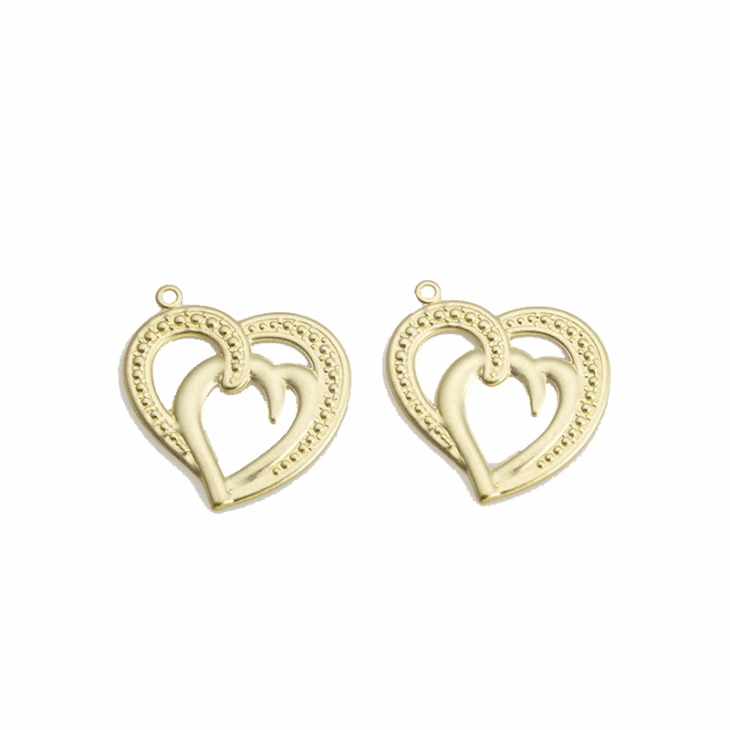 10Pcs/Lot Raw Brass Double Heart Charms Love Heart Pendant For Diy Earrings Couple Necklace Jewelry Making Bracelet Findings
10Pcs/Lot Raw Brass Double Heart Charms Love Heart Pendant For Diy Earrings Couple Necklace Jewelry Making Bracelet Findings