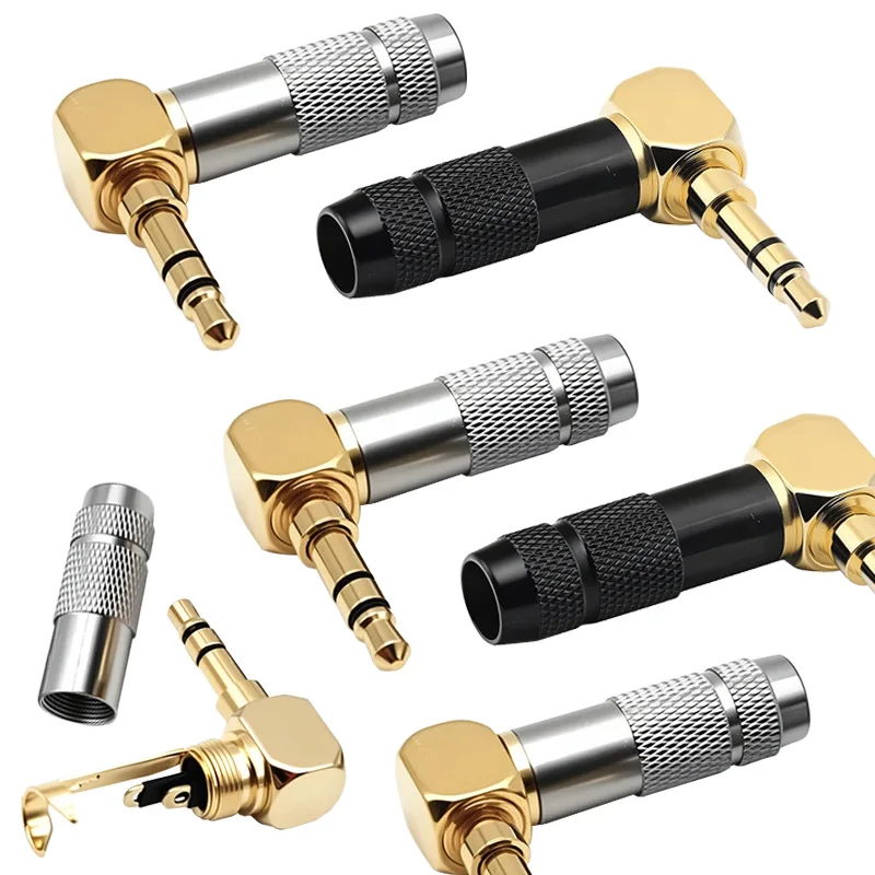 Consumer Electronics Gold-Plated Right Angle Male Plug 3.5mm Stereo Audio Connector 3.5mm Earphone Plug
Consumer Electronics Gold-Plated Right Angle Male Plug 3.5mm Stereo Audio Connector 3.5mm Earphone Plug