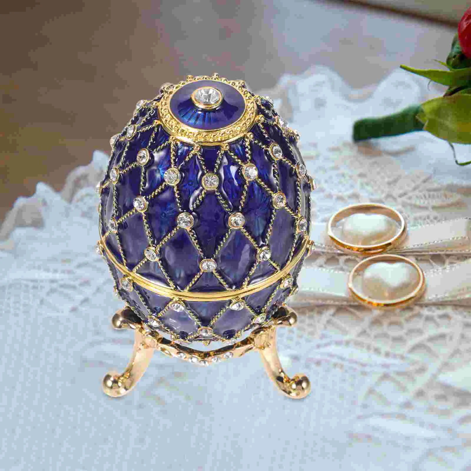 Velvet Egg Jewelry Box Ornaments for Crafts Rhinestone Ring Case Shaped Packaging
Velvet Egg Jewelry Box Ornaments for Crafts Rhinestone Ring Case Shaped Packaging