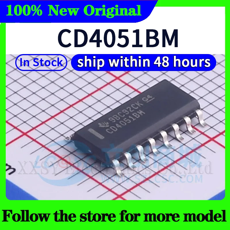 (10 шт.) CD4051BM В наличии 48-часовая доставка
(10 шт.) CD4051BM В наличии 48-часовая доставка