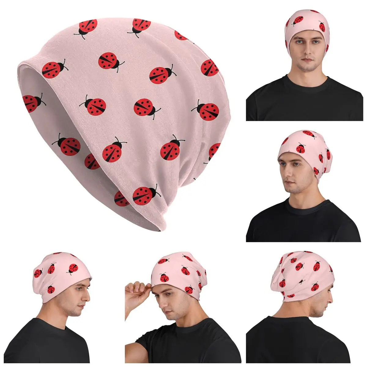 Cute Ladybug Pattern On Pink Background Warm Knitted Cap Hip Hop Bonnet Hat Autumn Winter Outdoor Beanies Hats for Unisex Adult
Cute Ladybug Pattern On Pink Background Warm Knitted Cap Hip Hop Bonnet Hat Autumn Winter Outdoor Beanies Hats for Unisex Adult