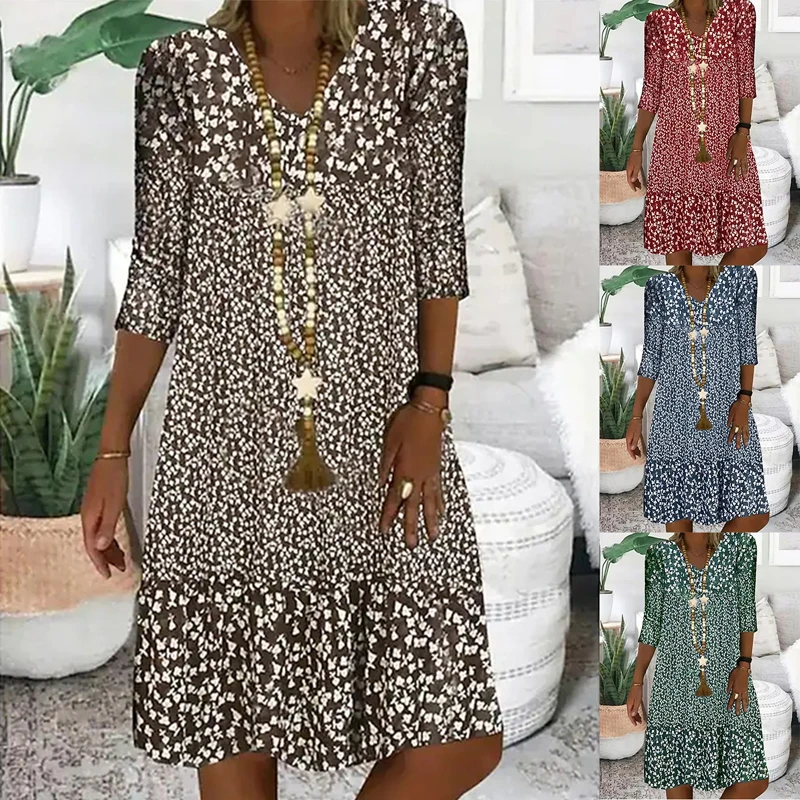 Women Summer Female Casual Party Beach Slim Bohemian Maxi Sundress Elegant Ladies Holiday V Neck Floral Short Sleeve Dress S-5XL
Women Summer Female Casual Party Beach Slim Bohemian Maxi Sundress Elegant Ladies Holiday V Neck Floral Short Sleeve Dress S-5XL