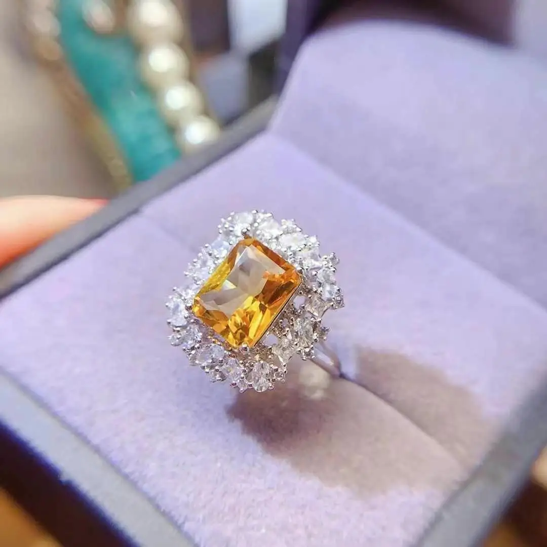 Personality Trend Natural And Real Citrine Rings For Women Real 925 Sterling Silver Jewelry Ring Wedding Anniversary Ring
Personality Trend Natural And Real Citrine Rings For Women Real 925 Sterling Silver Jewelry Ring Wedding Anniversary Ring