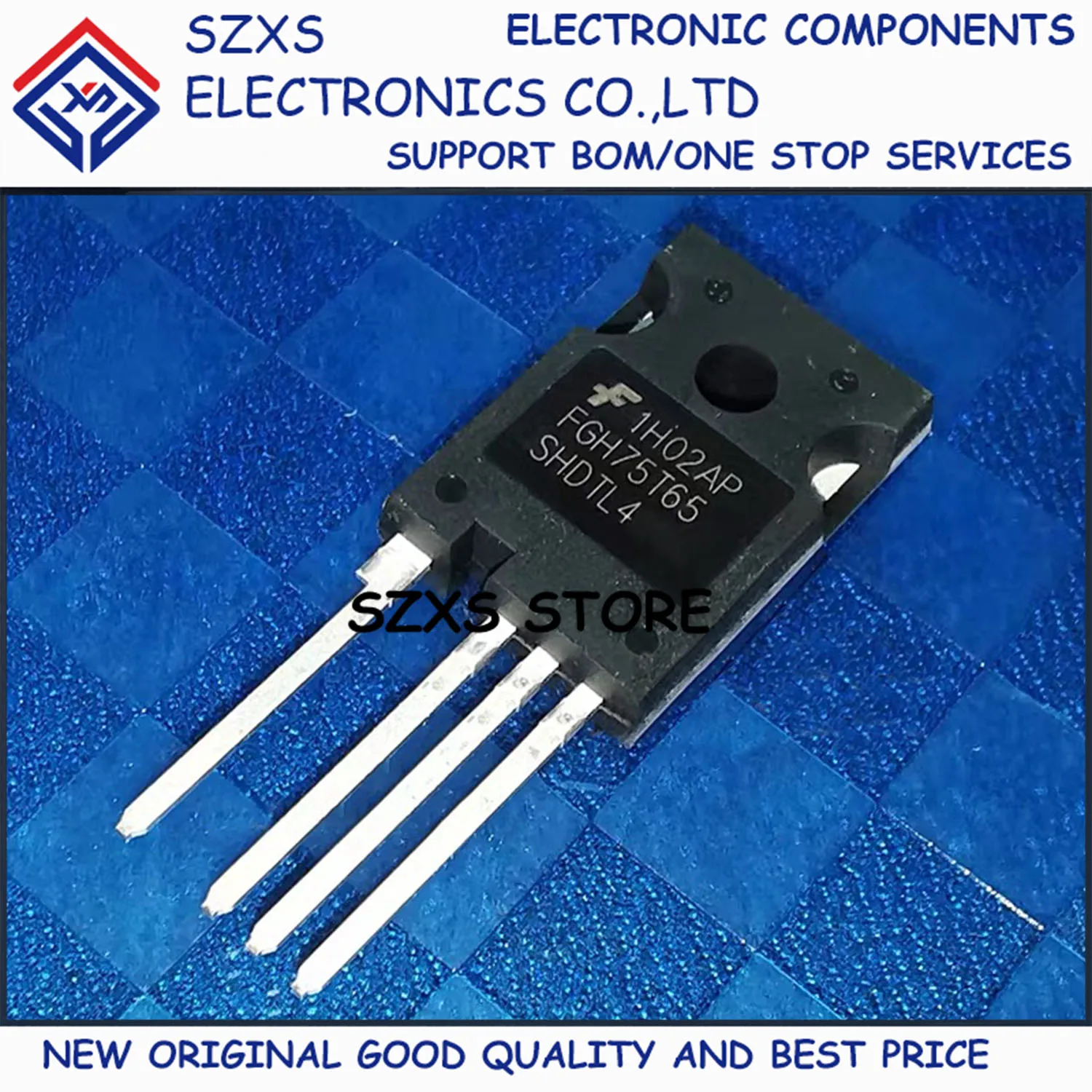New Original 5Pcs FGH75T65SHDTL4 FGH75T65 TO-247-4 650V 75A Powerful IGBT Transistor In Stock Electronic Components Good Quality
New Original 5Pcs FGH75T65SHDTL4 FGH75T65 TO-247-4 650V 75A Powerful IGBT Transistor In Stock Electronic Components Good Quality