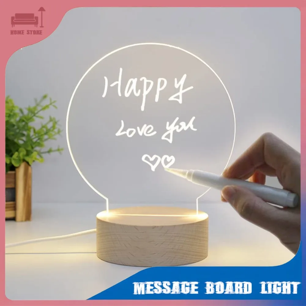 LED Acrylic message board with Pen night light USB Rechargeable Erasable Message warm Desk Bedroom Dorm Decor commemorate Gift
LED Acrylic message board with Pen night light USB Rechargeable Erasable Message warm Desk Bedroom Dorm Decor commemorate Gift