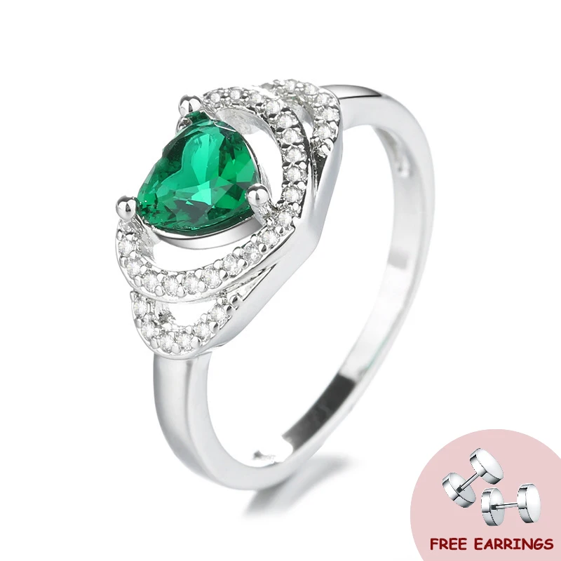 Trendy 925 Silver Jewelry Rings with Zircon Gemstone Heart Shape Ornaments for Women Wedding Party Promies Gift Open Finger Ring
Trendy 925 Silver Jewelry Rings with Zircon Gemstone Heart Shape Ornaments for Women Wedding Party Promies Gift Open Finger Ring