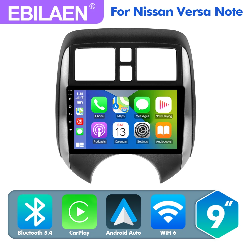 EBILAEN Android 13.0 Car Radio Multimedia Player For NISSAN VERSA NOTE 2013 - 2017 GPS Navi GPS Navigation DSP Carplay BT
EBILAEN Android 13.0 Car Radio Multimedia Player For NISSAN VERSA NOTE 2013 - 2017 GPS Navi GPS Navigation DSP Carplay BT