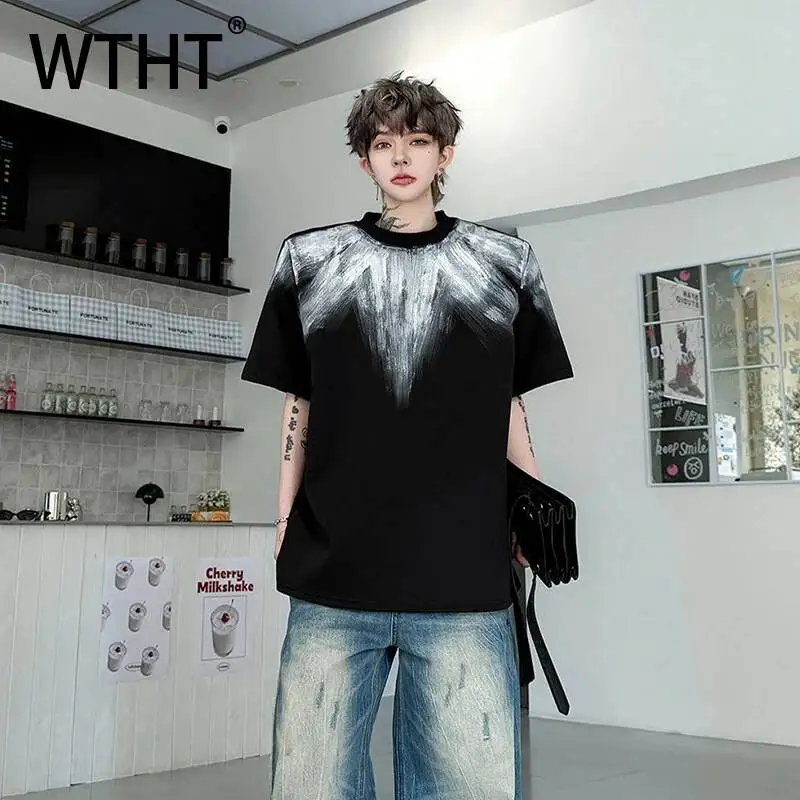 WTHT Vintage 2026 Summer Men's Tie Dye Contrast Color Casual T-shirts Fashion American Style O-neck Loose Tops Male 2A3101
WTHT Vintage 2026 Summer Men's Tie Dye Contrast Color Casual T-shirts Fashion American Style O-neck Loose Tops Male 2A3101