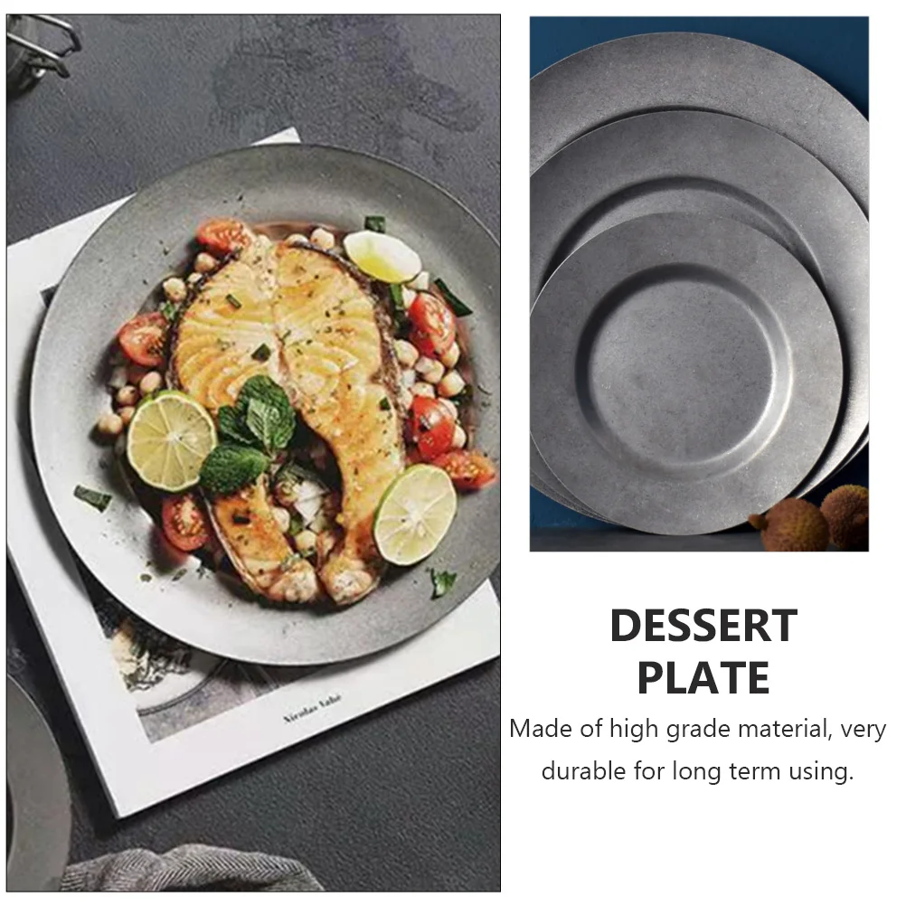 1pc Dessert Sweet Stainless Steel Cake Chic Food Serving Plate Stylish Round Display Plate For Buffet Party Reunion
1pc Dessert Sweet Stainless Steel Cake Chic Food Serving Plate Stylish Round Display Plate For Buffet Party Reunion
