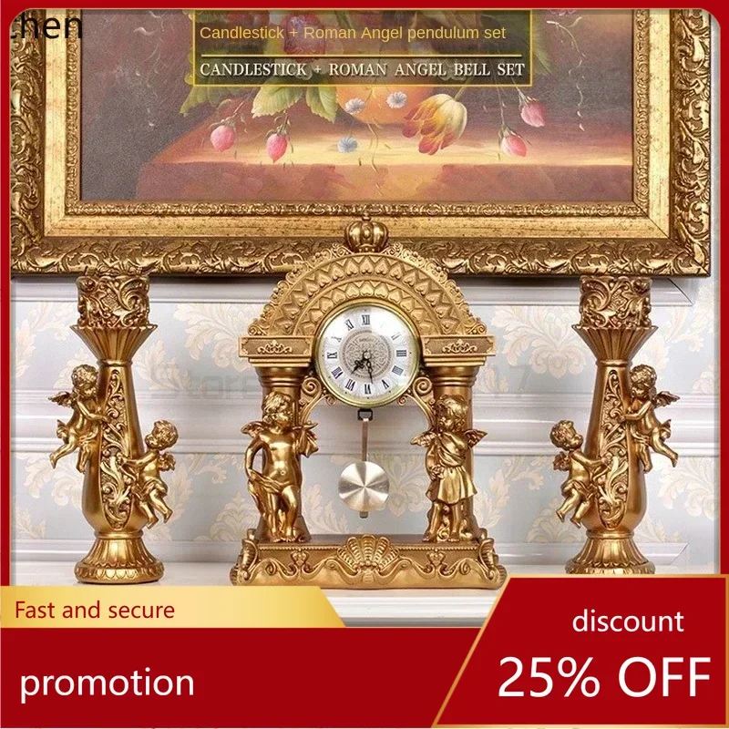 HXL Pendulum Clock for Home Decoration Luxury Retro Wine Cabinet and Porch TV Cabinet Furnishings for Living Room
HXL Pendulum Clock for Home Decoration Luxury Retro Wine Cabinet and Porch TV Cabinet Furnishings for Living Room