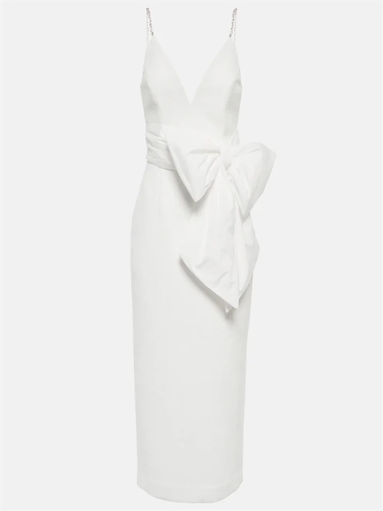 Hot Selling Sweetheart Neckline With Thin Straps Crepe Wedding Dress Elegant Open Back Zipper Ankle Length Gown For Bride 2024
Hot Selling Sweetheart Neckline With Thin Straps Crepe Wedding Dress Elegant Open Back Zipper Ankle Length Gown For Bride 2024