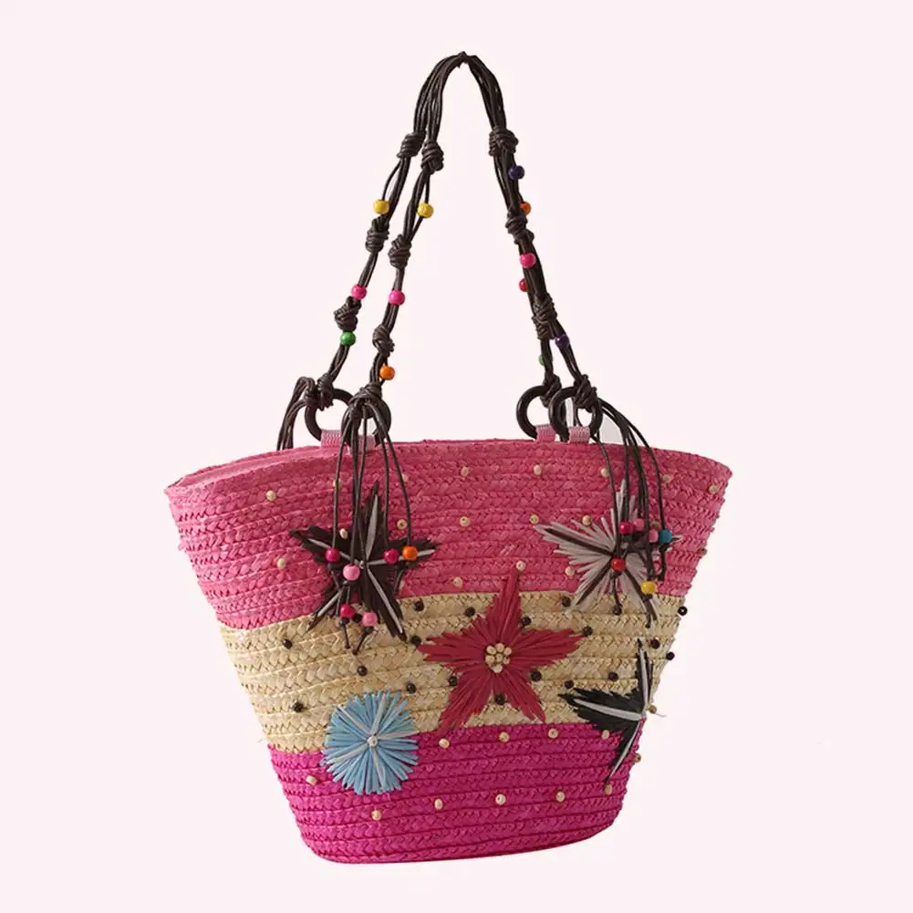 Starfish Women Tote Bags Hand-embroidered Beaded Bohemian Straw Bag Summer Fashion Casual Simple Elegant for Travel Vacation
Starfish Women Tote Bags Hand-embroidered Beaded Bohemian Straw Bag Summer Fashion Casual Simple Elegant for Travel Vacation