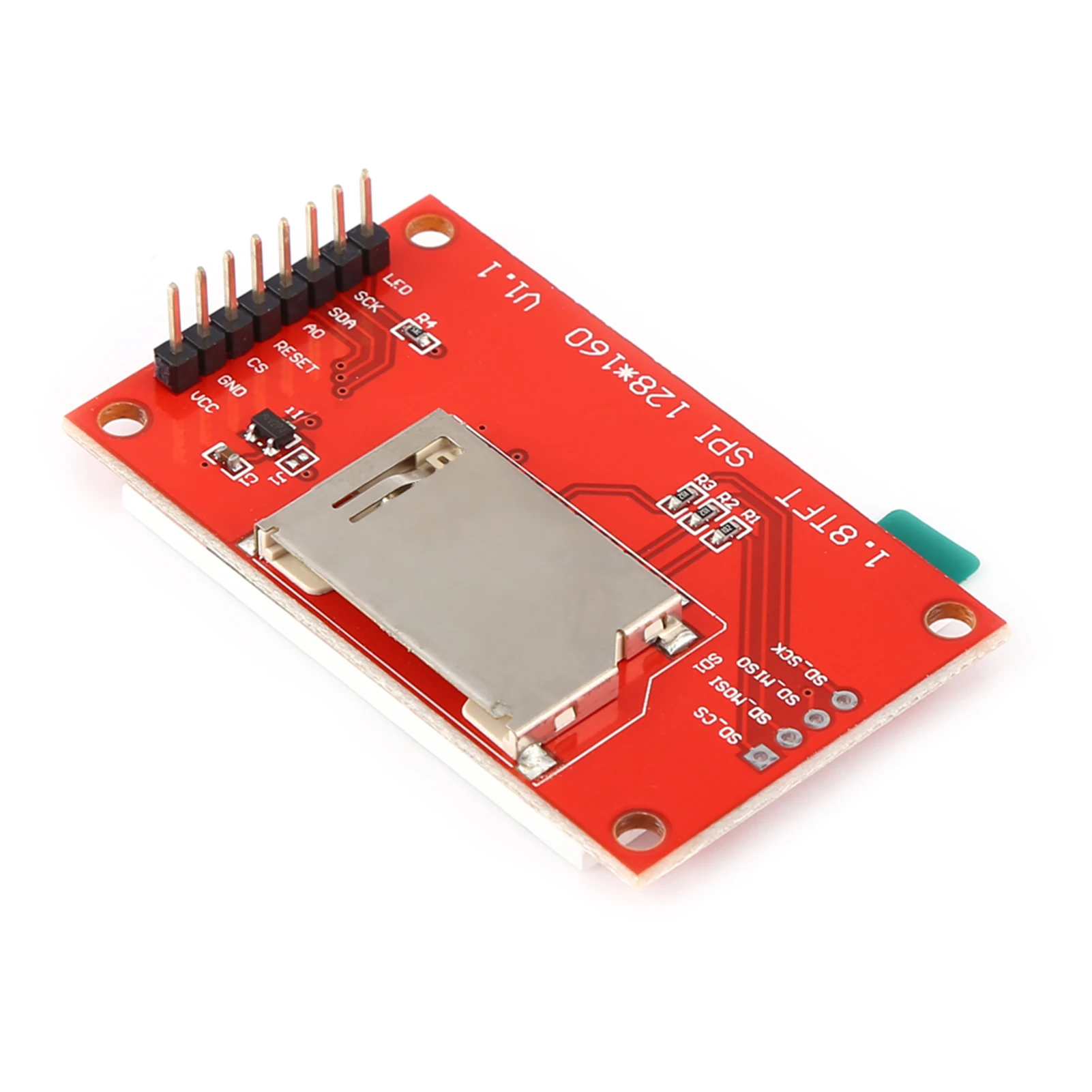 1,8-дюймовый SPI LCD-дисплейный модуль ST7735 128x160 для 8/16-битных микроконтроллеров 51/AVR/STM32/ARM
1,8-дюймовый SPI LCD-дисплейный модуль ST7735 128x160 для 8/16-битных микроконтроллеров 51/AVR/STM32/ARM