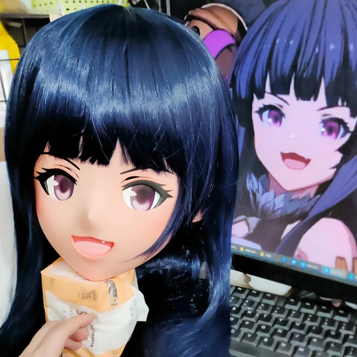 (GLb010)Customize Character Female Girl Resin Half Head Crossdress Cosplay Japanese Anime Role Kigurumi Mask With Eyes And Wig
(GLb010)Customize Character Female Girl Resin Half Head Crossdress Cosplay Japanese Anime Role Kigurumi Mask With Eyes And Wig