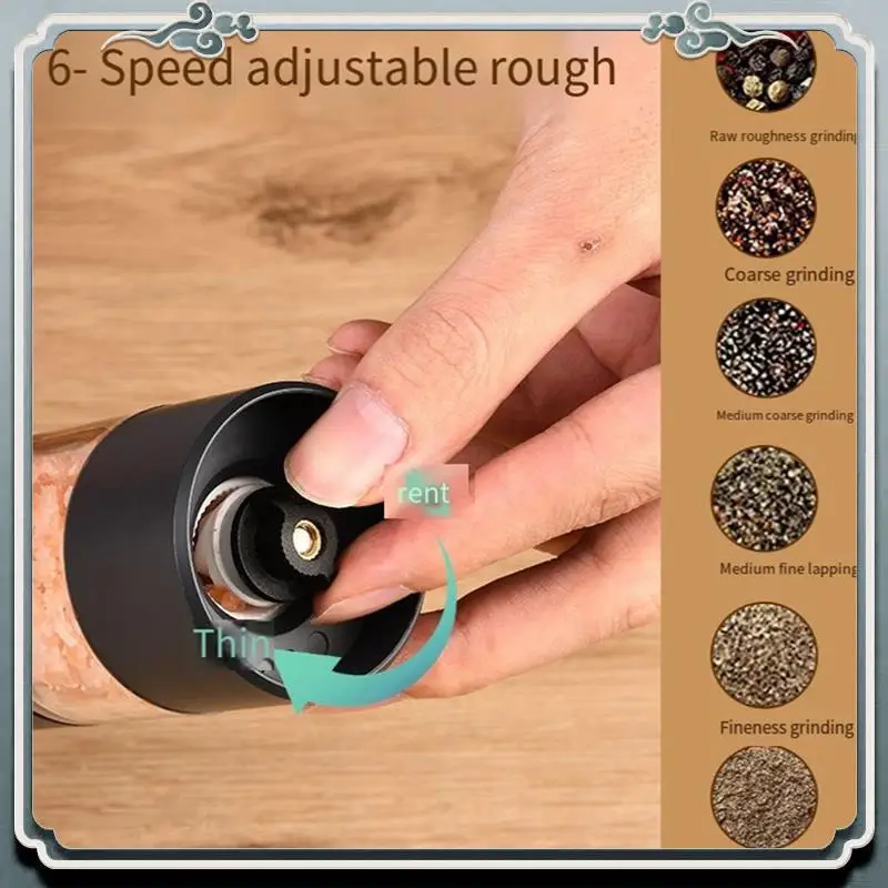 Durable USB Rechargeable Pepper Grinder, Electric Pepper Grinder, Bbq Sea Salt Household Grinder
Durable USB Rechargeable Pepper Grinder, Electric Pepper Grinder, Bbq Sea Salt Household Grinder