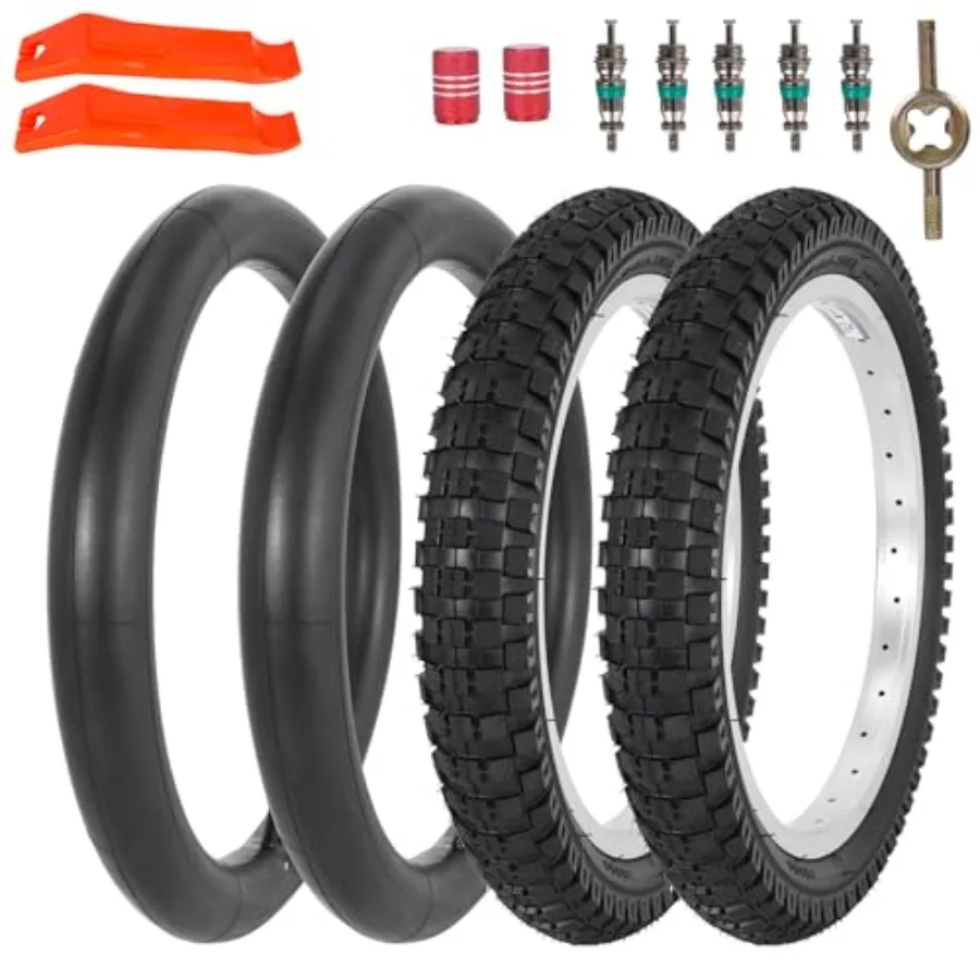16x2.4 Tire and Inner Tube Set 16 Inch Bike Tires for Dirt Bike Bicycles 64-305 Tire Compatible with MX500 MX650
16x2.4 Tire and Inner Tube Set 16 Inch Bike Tires for Dirt Bike Bicycles 64-305 Tire Compatible with MX500 MX650