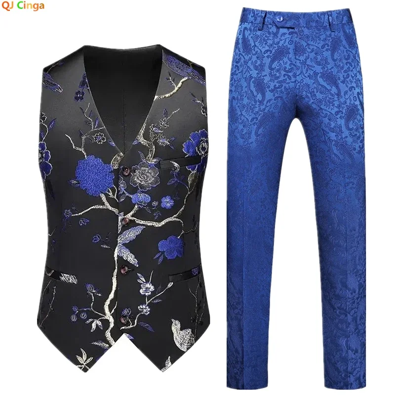 Red Men's Vest and Pants Two Pieces, Green Black White Men Waistcoat with Trousers Wedding Party Sets, Asian Size M-6XL
Red Men's Vest and Pants Two Pieces, Green Black White Men Waistcoat with Trousers Wedding Party Sets, Asian Size M-6XL