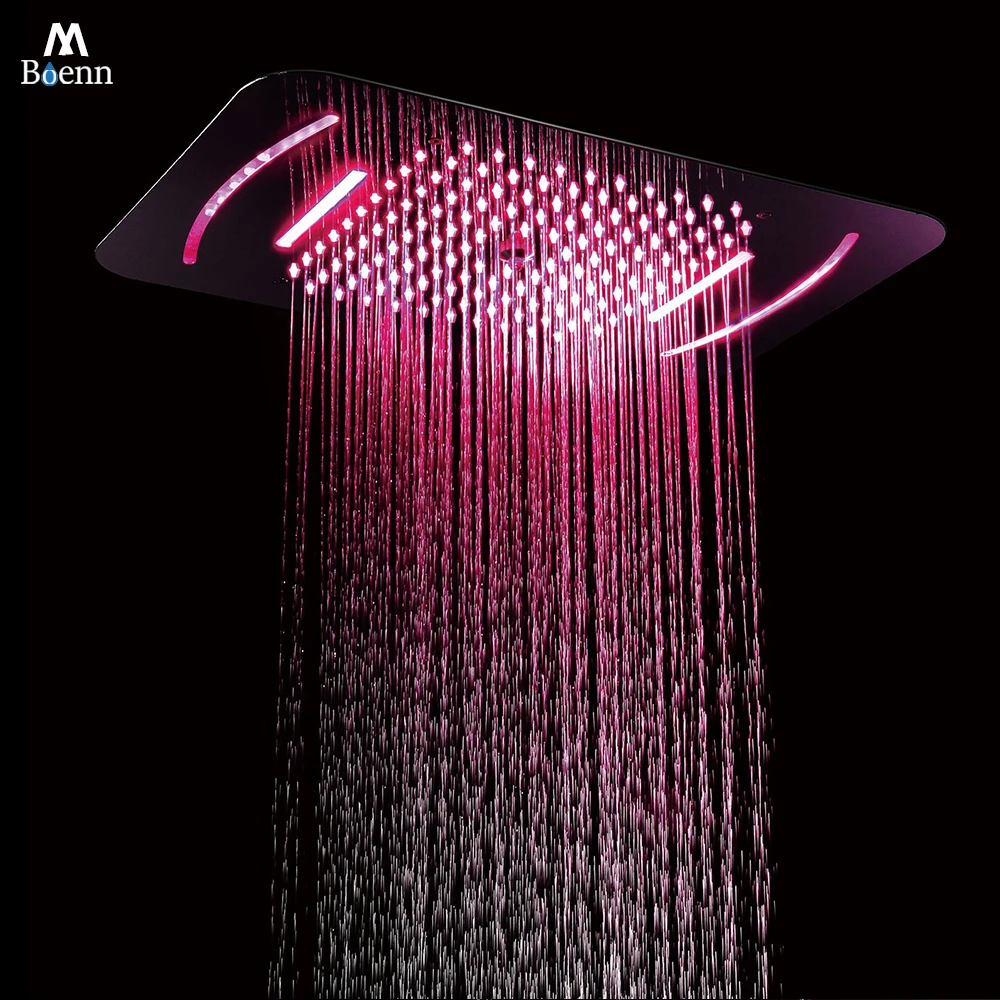 M Boenn 22.8x14.9 Inch Shower Head Rainfall Bathroom LED Lighting Showerheads Embedded Ceiling Spa Shower Panel Stainless Steel
M Boenn 22.8x14.9 Inch Shower Head Rainfall Bathroom LED Lighting Showerheads Embedded Ceiling Spa Shower Panel Stainless Steel