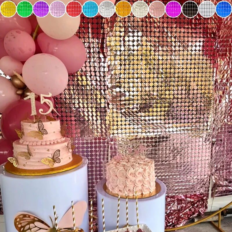 2M Foil Curtain Shimmer Sequin Glitter Backdrop for Photo Zone Wedding Birthday Party Baby Shower Decor Silver Rose Gold Tinsel
2M Foil Curtain Shimmer Sequin Glitter Backdrop for Photo Zone Wedding Birthday Party Baby Shower Decor Silver Rose Gold Tinsel