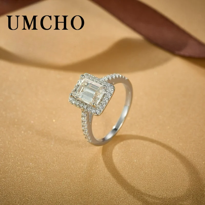 S925 Sterling Silver Rectangular Cut Moissanite Halo Engagement Ring, Paved Side Shining Moissanite Band Wedding Promise Ring for Women
S925 Sterling Silver Rectangular Cut Moissanite Halo Engagement Ring, Paved Side Shining Moissanite Band Wedding Promise Ring for Women