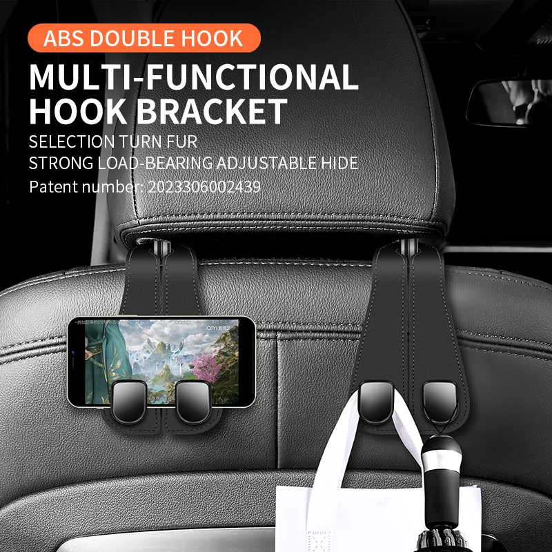 Leather Car hook durable double hook car seat back hook front seat back hanging bag storage hook car interior Accessories
Leather Car hook durable double hook car seat back hook front seat back hanging bag storage hook car interior Accessories