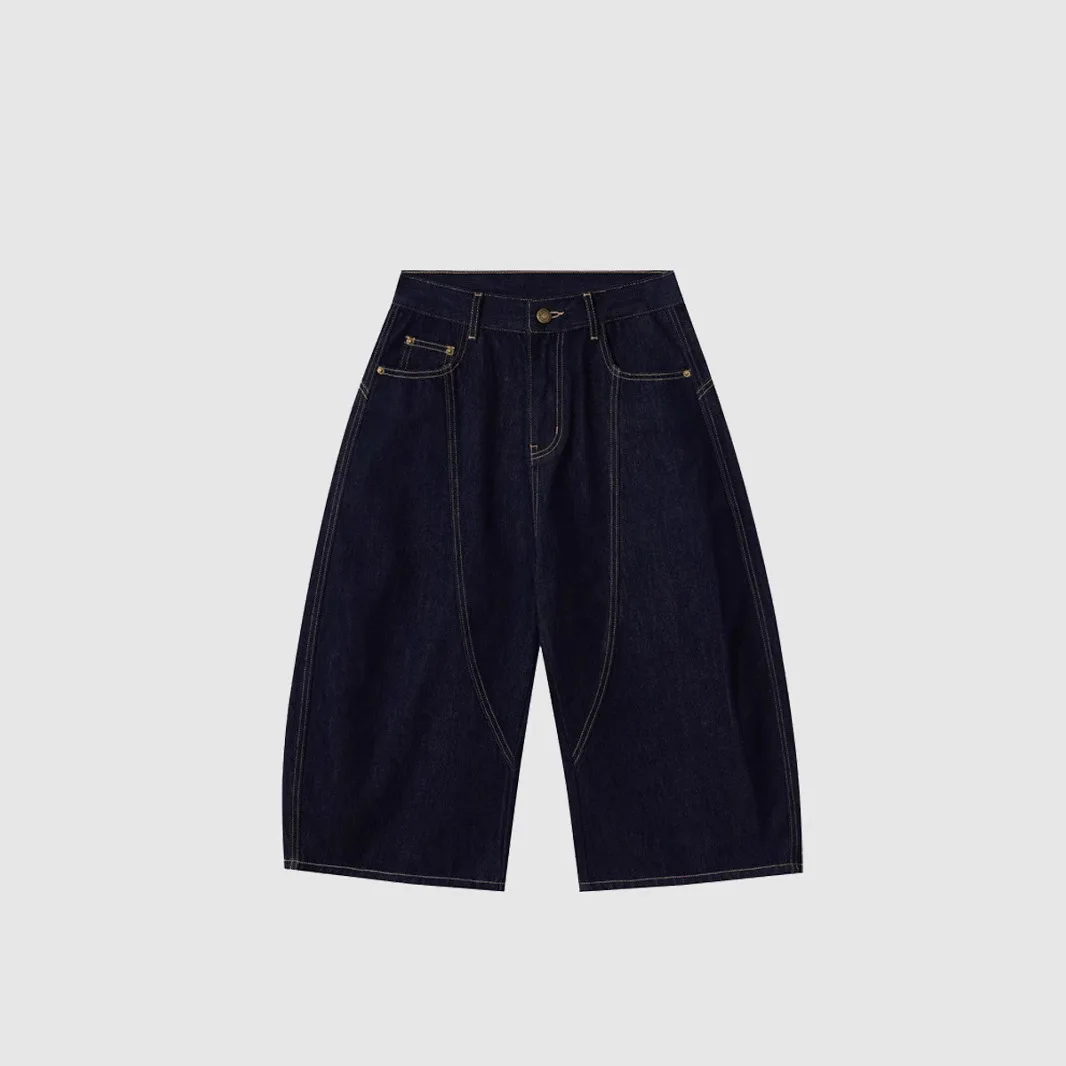Summer New American Retro Machete Denim Cropped Pants Men and Women Casual Loose-Fitting Wide-Leg Short Jumpsuit
Summer New American Retro Machete Denim Cropped Pants Men and Women Casual Loose-Fitting Wide-Leg Short Jumpsuit