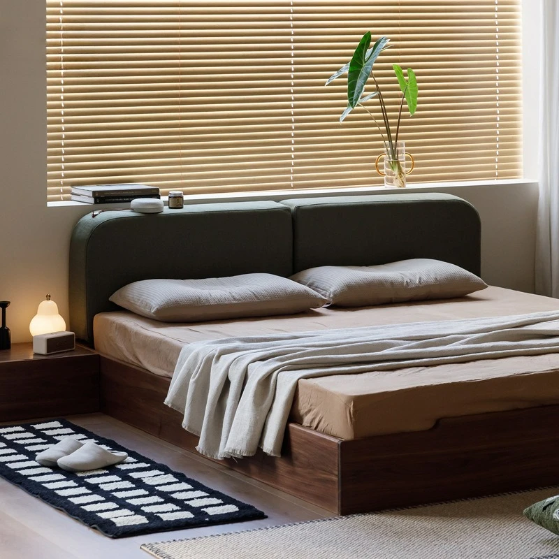 Customizable floating mountain, soft bag bed, North American black walnut bed, tatami bed, floor-to-ceiling short bed
Customizable floating mountain, soft bag bed, North American black walnut bed, tatami bed, floor-to-ceiling short bed
