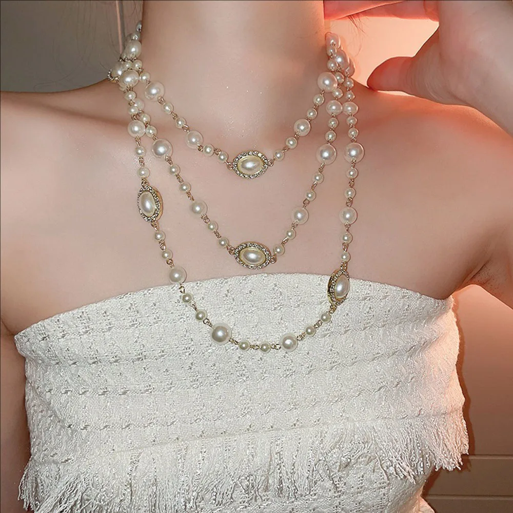 Multi-layered Pearl Entwined Necklace Niche Chanel-style French Dress Light Luxury Jewelry For Women
Multi-layered Pearl Entwined Necklace Niche Chanel-style French Dress Light Luxury Jewelry For Women
