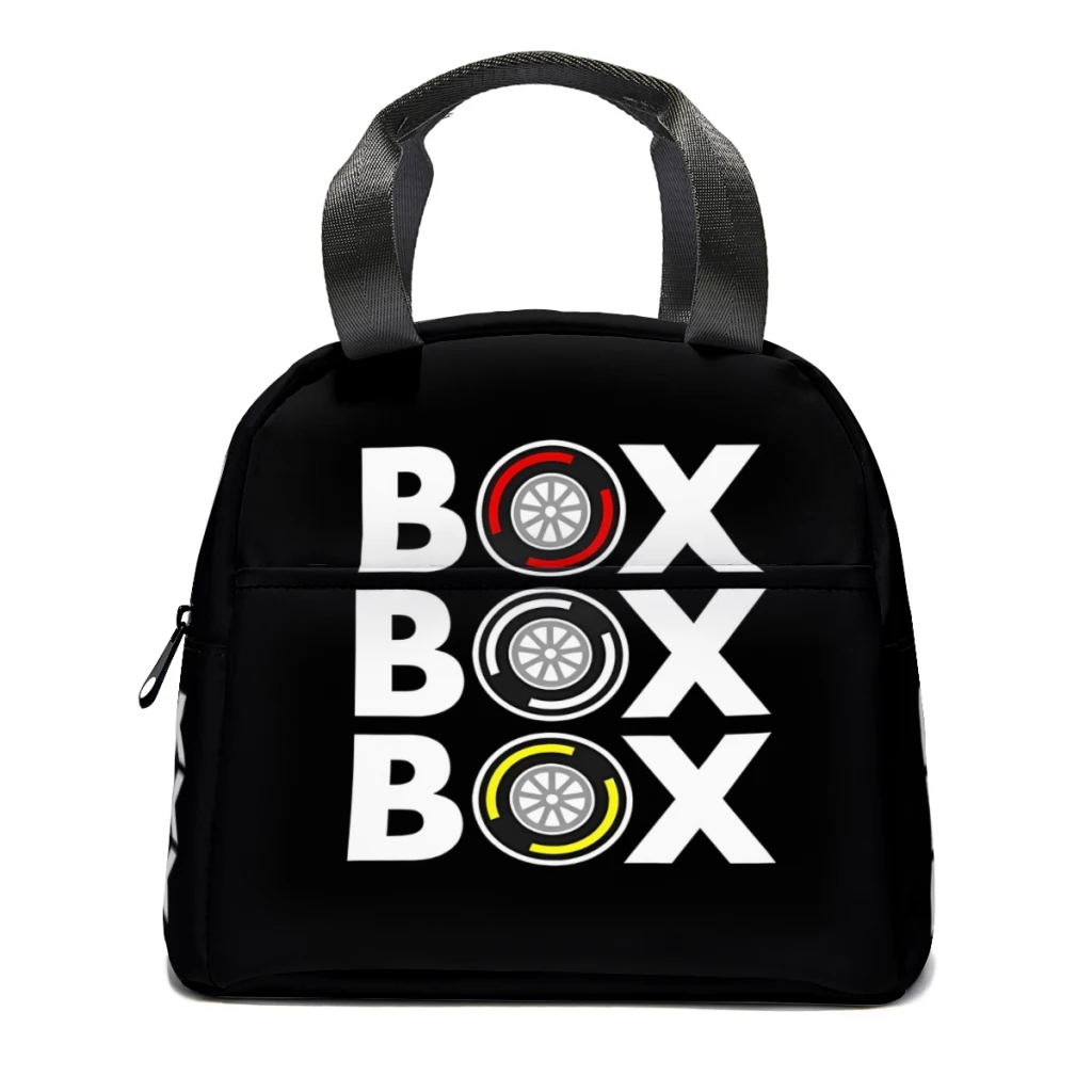 Box Box Box F1 Tyre Compound White Portable Lunch Bag Food Thermal Box Durable Cooler Lunchbox with Shoulder Strap Picnic Bag
Box Box Box F1 Tyre Compound White Portable Lunch Bag Food Thermal Box Durable Cooler Lunchbox with Shoulder Strap Picnic Bag