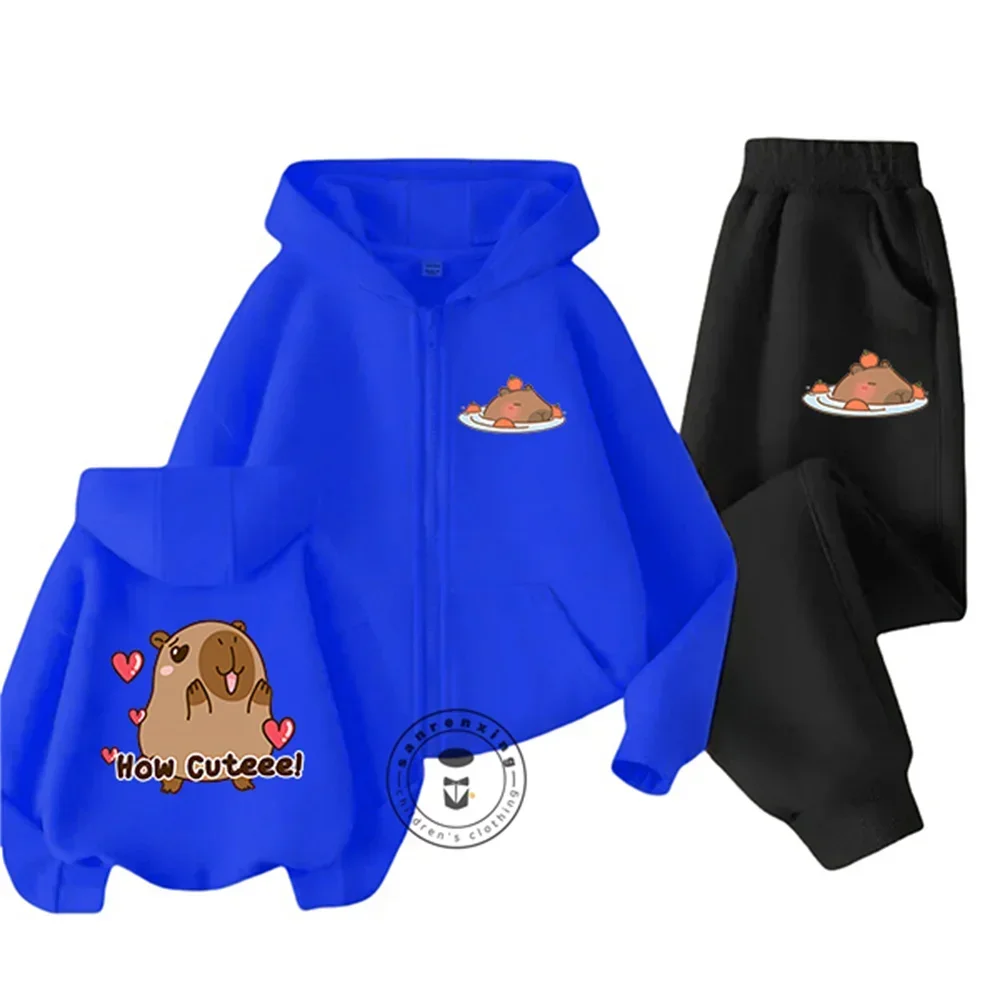 2025Spring Autumn Capybara Zipper Hoodie Set Kids Clothes Girls Anime One Piece Sweatshirt Baby Boys Tops Teen Sonic Trucksuit
2025Spring Autumn Capybara Zipper Hoodie Set Kids Clothes Girls Anime One Piece Sweatshirt Baby Boys Tops Teen Sonic Trucksuit