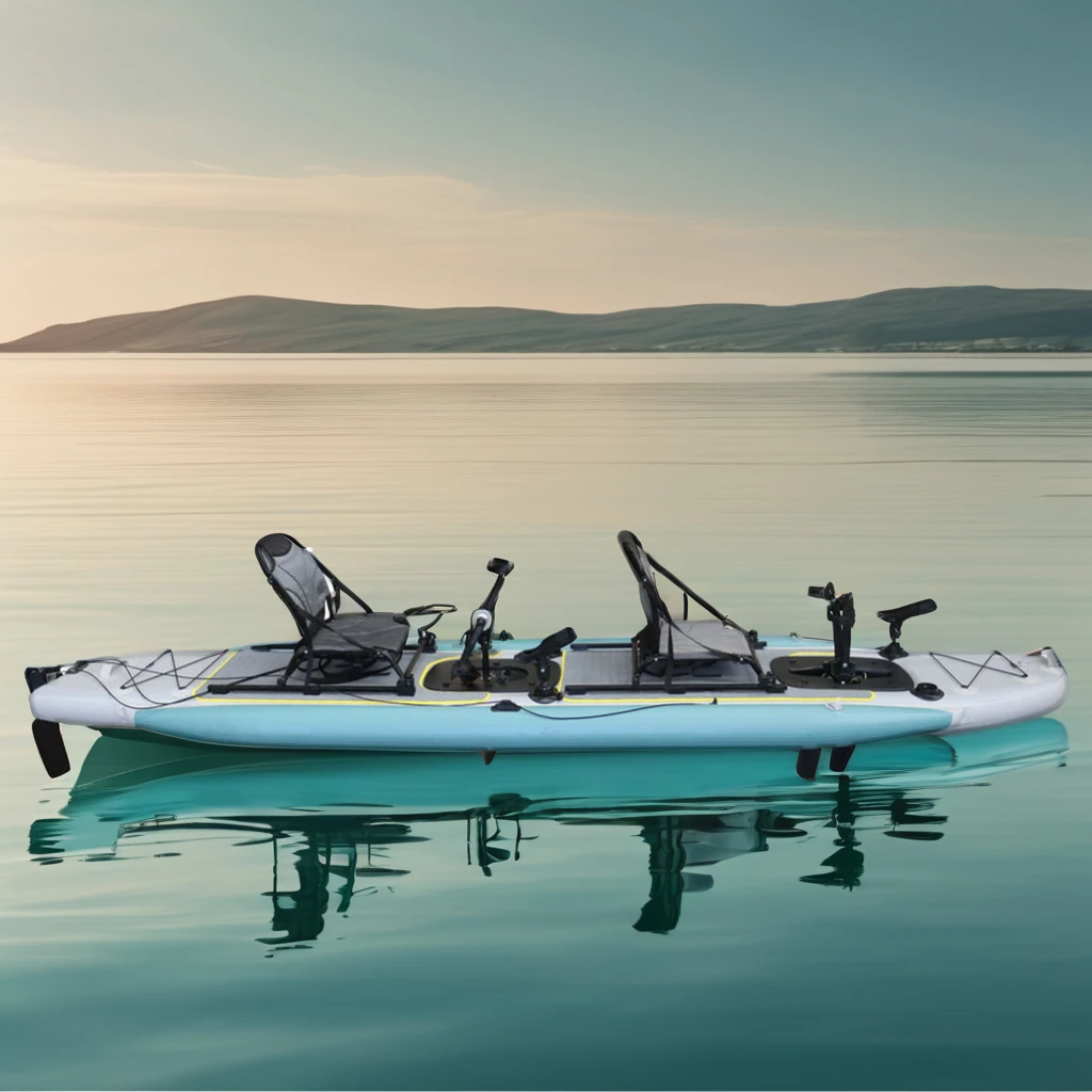 Vicking 4.2m Dual-System Propeller Pedal Fins Pedal Rowing Drifting Outdoor Fishing Boat 2-Person Inflatable PVC Material
Vicking 4.2m Dual-System Propeller Pedal Fins Pedal Rowing Drifting Outdoor Fishing Boat 2-Person Inflatable PVC Material