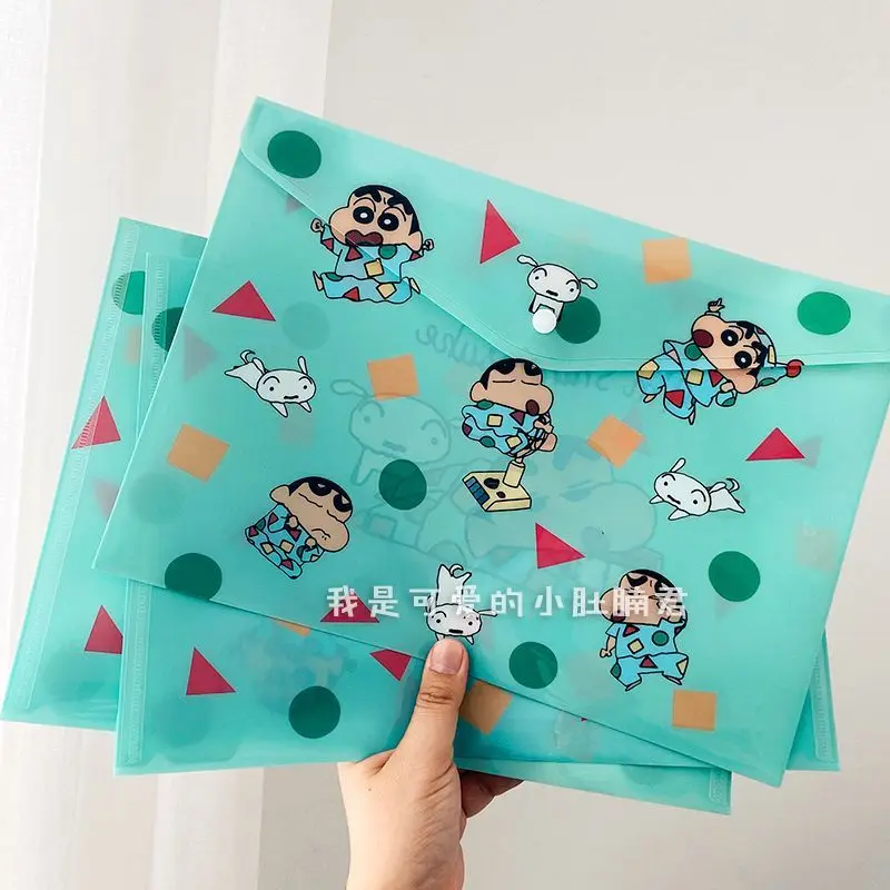 3Pcs New Kawaii Anime Crayon Shin Chan Cartoon Green Document Bag A4 Storage Bag Pvc Exam Paper Material Cute Bag Toys for Kids
3Pcs New Kawaii Anime Crayon Shin Chan Cartoon Green Document Bag A4 Storage Bag Pvc Exam Paper Material Cute Bag Toys for Kids