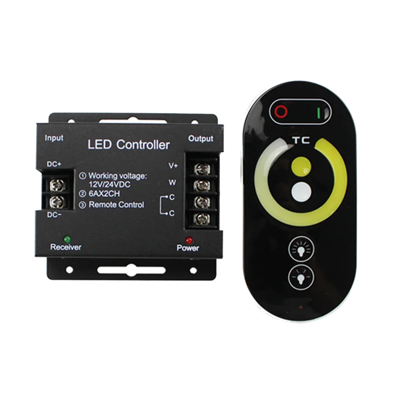 DC12-24V LED Strip Light RF Touch Remote Controller Dimmer For 5050 Tape Lights Adjust Brightness-AT30
DC12-24V LED Strip Light RF Touch Remote Controller Dimmer For 5050 Tape Lights Adjust Brightness-AT30