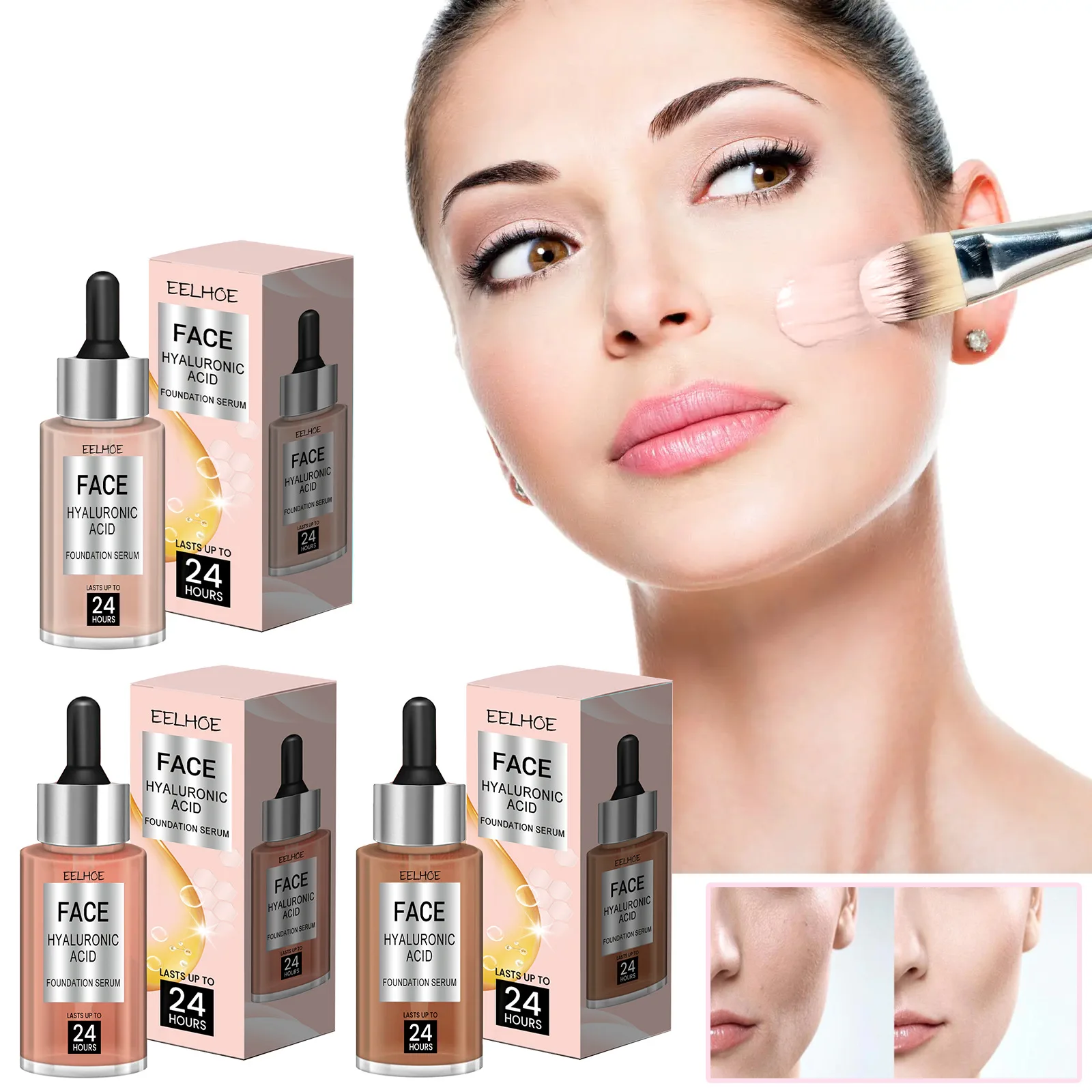 Foundation Essence Desalting Pimple Fine Lines Spot Moisturizing Skin Rejuvenation Even Skin Color Concealer Anti-Aging
Foundation Essence Desalting Pimple Fine Lines Spot Moisturizing Skin Rejuvenation Even Skin Color Concealer Anti-Aging