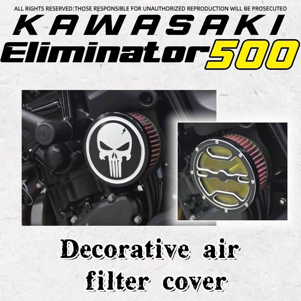 For Kawasaki Eliminator 500 round transparent air filter decorative cover left and right universal air filter element filter
For Kawasaki Eliminator 500 round transparent air filter decorative cover left and right universal air filter element filter